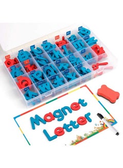 Coogam Magnetic Letters 208 Pcs With Magnetic Board And Storage Box Uppercase Lowercase Foam Alphabet Abc Magnets For Fridge Refrigerator Educational Toy Set For Classroom Kids Learning Spelling  - Image 2