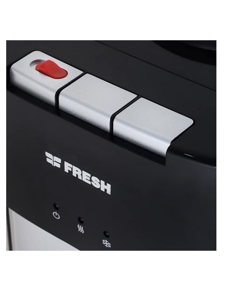 فريش مبرد مياه فريش مع ثلاجة سوداء 3 FW-16BRB - Image 3