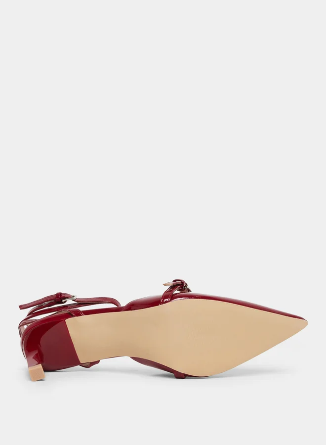 RAID Raid Imara Buckled Strappy Kitten Heel Shoes