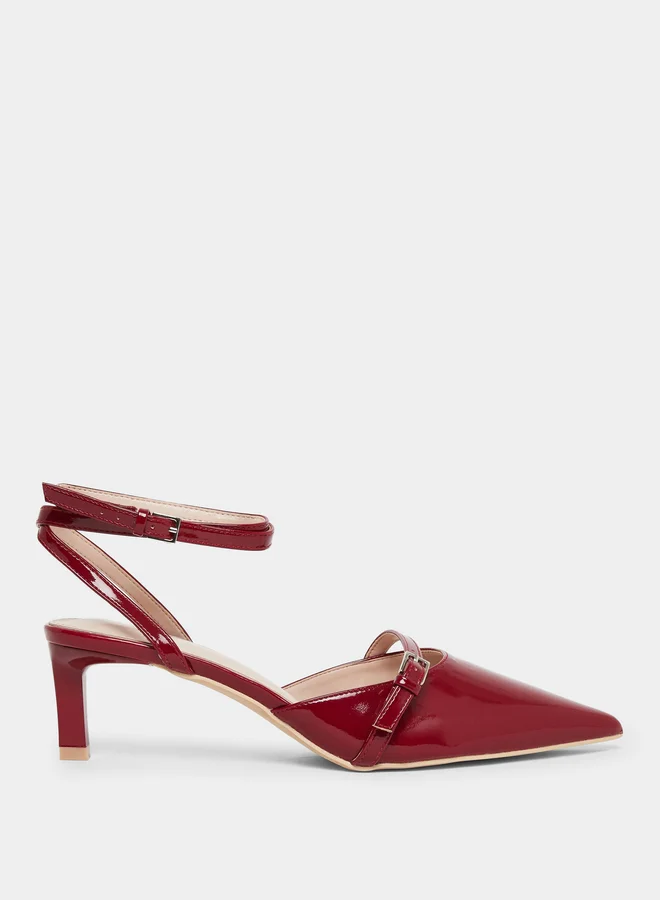 Raid Imara Buckled Strappy Kitten Heel Shoes