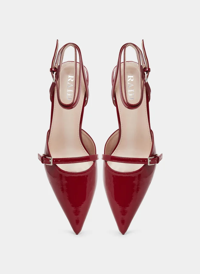 RAID Raid Imara Buckled Strappy Kitten Heel Shoes