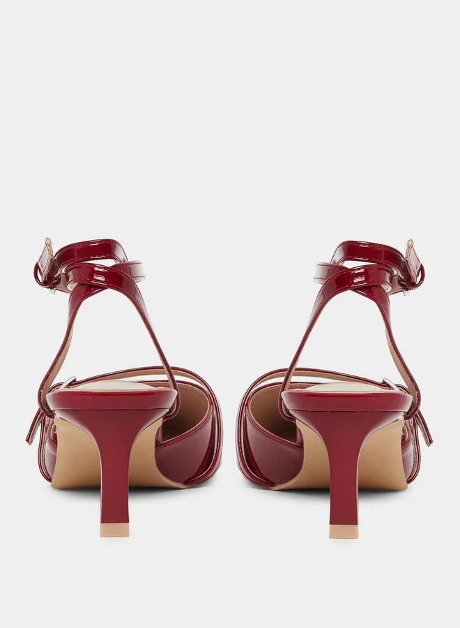 RAID Raid Imara Buckled Strappy Kitten Heel Shoes