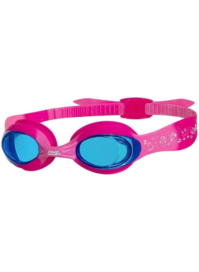 ZOGGS Zoggs Little Twist Kids Swimming Goggles, UV Protection Swim Goggles, Adjustable Strap Childrenâ€™s Goggles, Fog Free Tinted Swim Goggle Lenses, Zoggs Goggles Kids 0-6 years - Pink and Fuchsia - Image 4