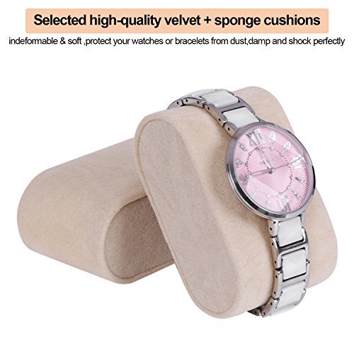 BEWISHOME Mens Jewelry Box, Jewelry Organizer with 4 Watch Case Removable Tray, Jewelry Storage Case for Necklace, Earring Ring Bracelet, PU Leather, Velvet Lining Black SSH07B - Image 4