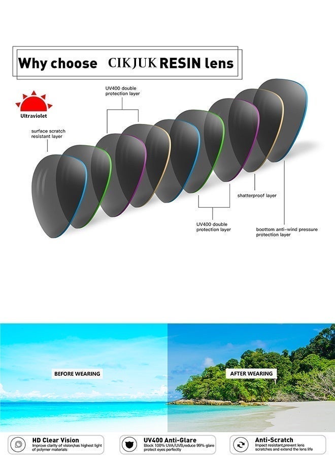 سِيكجُوك نظارات شمسية مربعة للرجال والنساء نظارة شمسيه فخمه بإطار معدني مفتوح كبير الحجم عصري مع حماية من الأشعة فوق البنفسجية 400 هذه النظارات الشمسية النسائية والرجالية نسائيه ورجاليه تناسب رجال وتشمل نظاره نضارات نساءيه رجالي نضرات رجال النظارات الشمسية ماركات ماركة ماركه أسود - Image 3