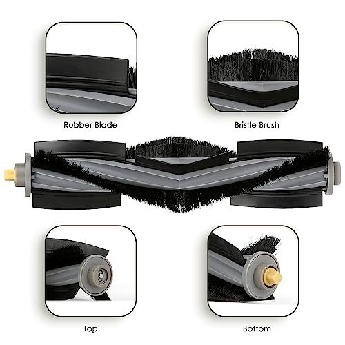 CHAIN PEAK (10 Pieces) X1 Omni Replacement Parts Compatible With ECOVACS DEEBOT DEEBOT X1 OMNI, X1 PRO OMNI, T10 OMNI Robot Vacuum Accessories Kit, 1 Roller Brush, 3 HEPA Filters, 6 Side Brushes - Image 5