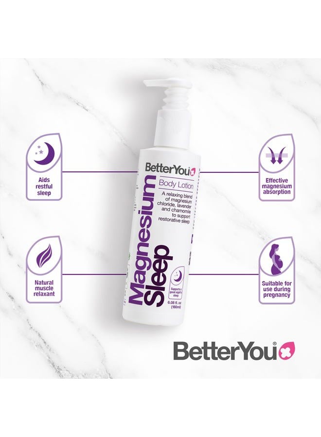 BETTERYOU Just As Nature Intended Magnesium Sleep Body Lotion - Relaxing Body Lotion - Magnesium Body Cream with Lavender and Chamomile Blend - Sore Muscle Relief - 6.08 oz  - Image 4