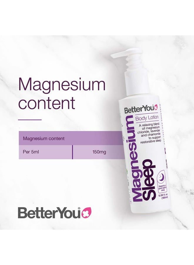BETTERYOU Just As Nature Intended Magnesium Sleep Body Lotion - Relaxing Body Lotion - Magnesium Body Cream with Lavender and Chamomile Blend - Sore Muscle Relief - 6.08 oz  - Image 2