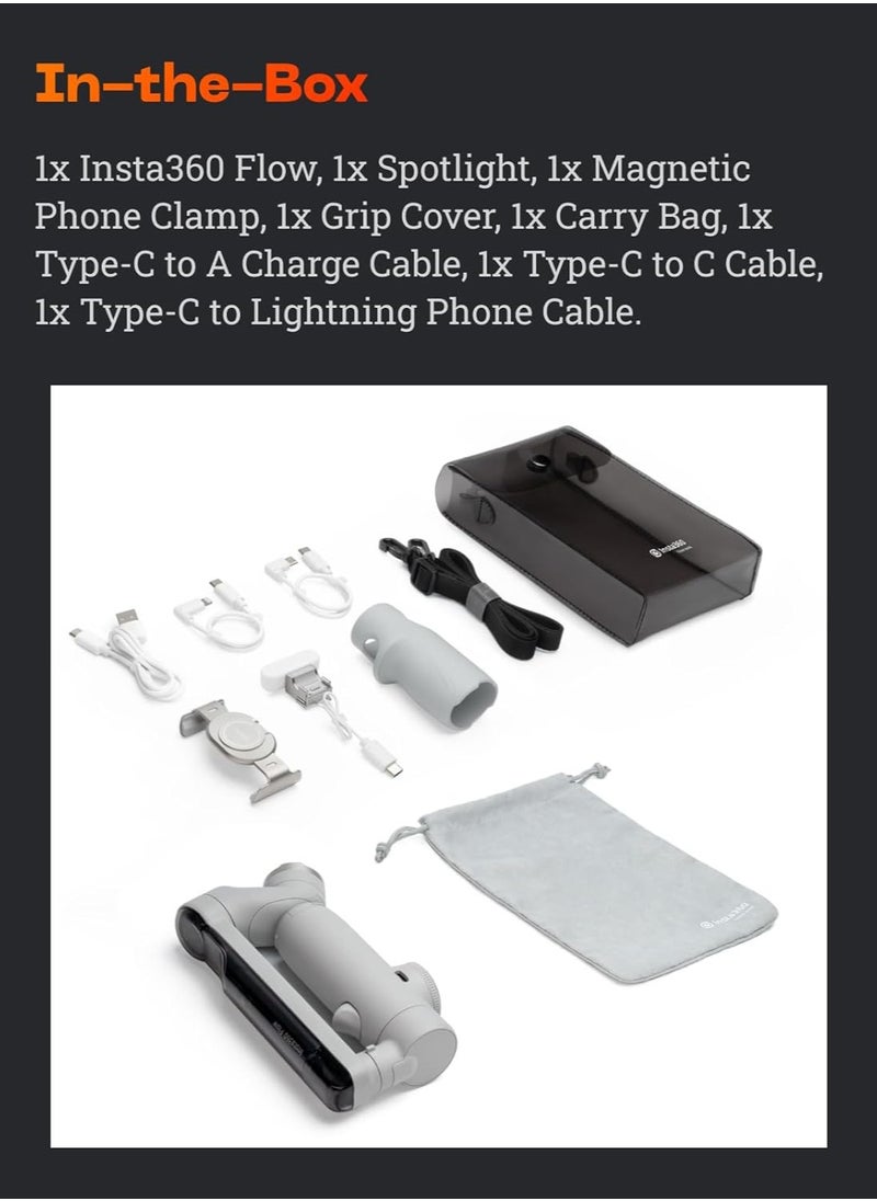 Insta360 - Insta360 Flow Creator Kit White - Image 1