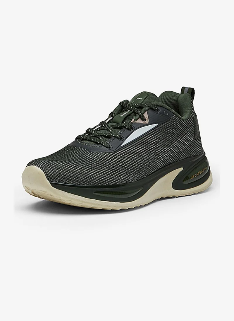 Campus Olive Men Prexton Memorytech Advance Footbed Lace-Up Running Shoes-Olive for Men | Best Price UAE