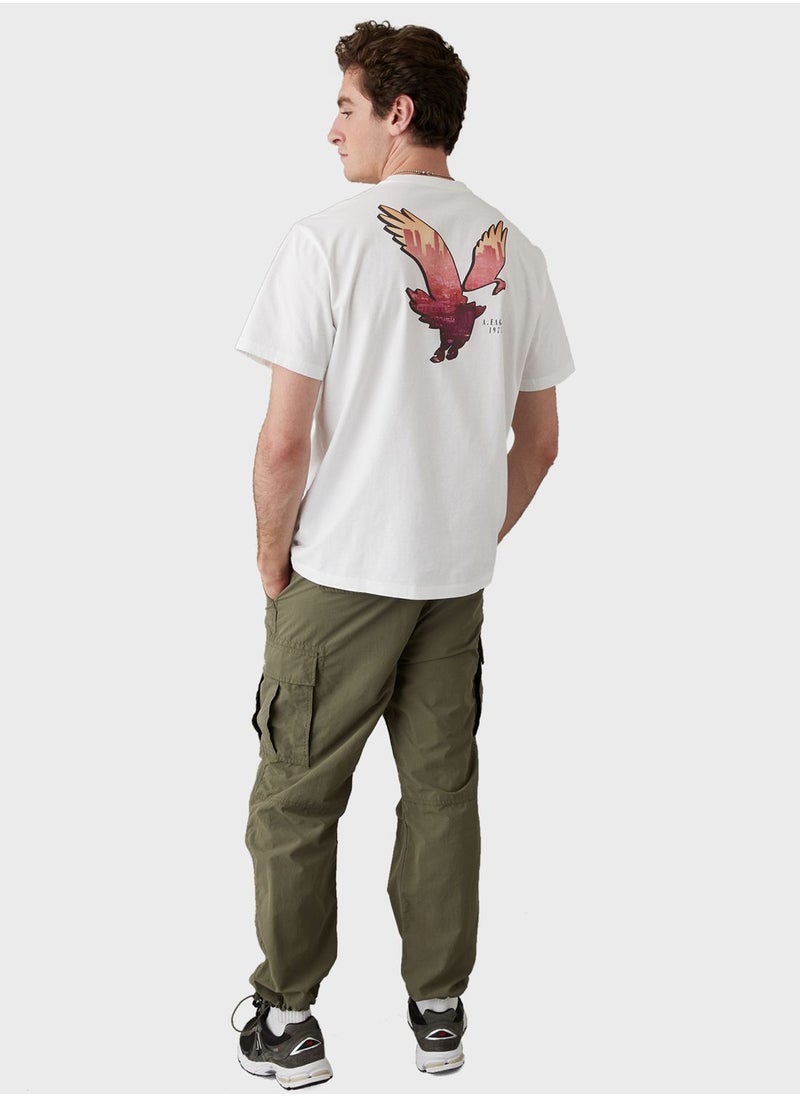 American Eagle - Logo Graphic Crew Neck T-Shirt - Image 1