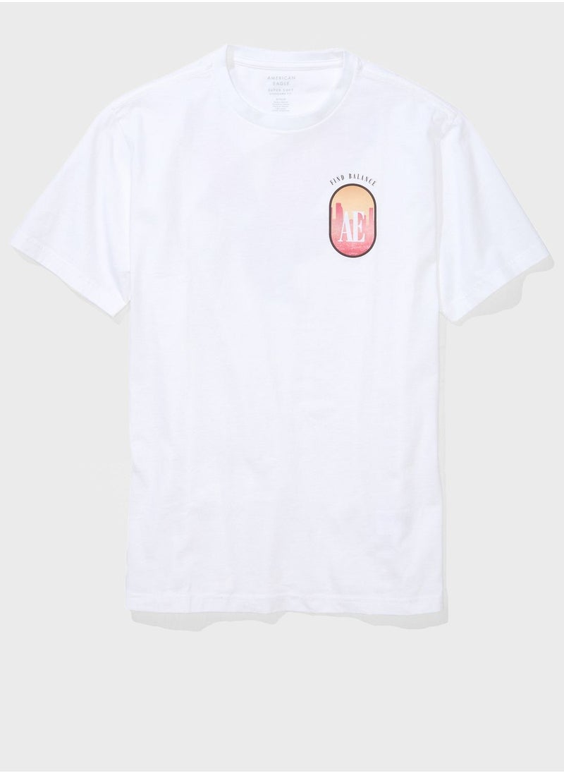 American Eagle - Logo Graphic Crew Neck T-Shirt - Image 1