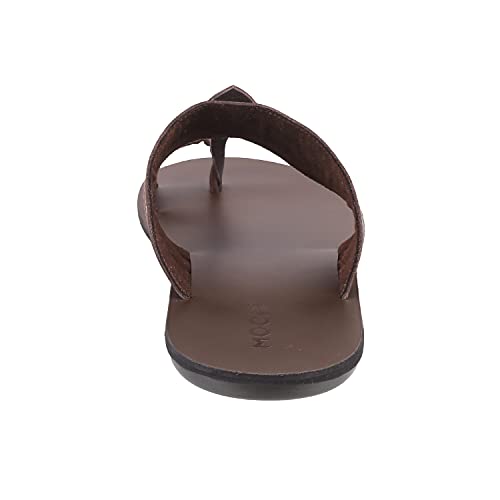 Mochi Mens Leather Brown Slippers (Size (9 UK (43 EU)) - Image 3