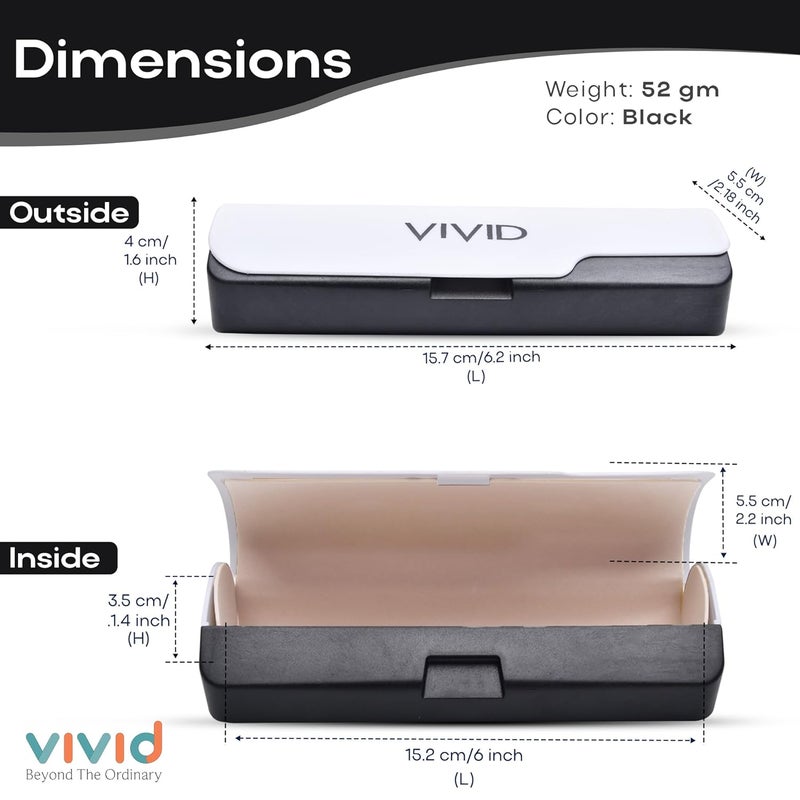 Vivid غطاء علبة نظارات VIVID Vision للبالغين خفيف الوزن للجنسين - Image 3