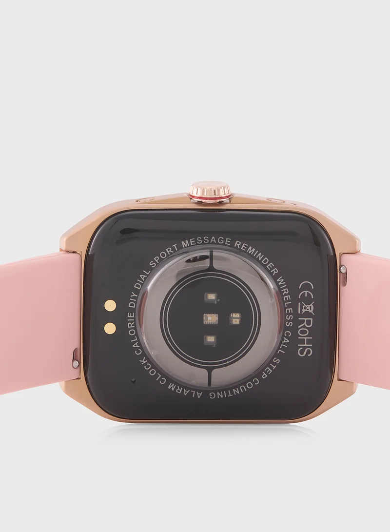 Ginger Amoled Smart Watch With Bluetooth Call, Heart Rate, Blood Pressure And Blood Oxygen Monitoring