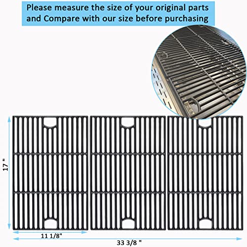 FORYEYC 17 inch Cooking Grates for Nexgrill 6-Burner Deluxe 720-0896B Gas Grill, Cast Iron Grill Grids for Home Depot 720-0898 720-0896E 720-0896X 720-0896 720-0896BK 720-0896C 720-0898A Replacement Part - Image 2