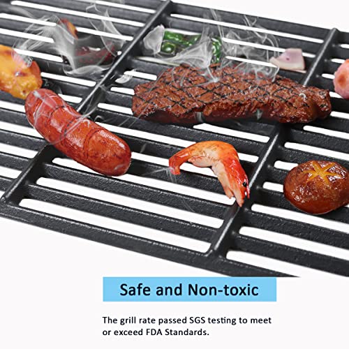 FORYEYC 17 inch Cooking Grates for Nexgrill 6-Burner Deluxe 720-0896B Gas Grill, Cast Iron Grill Grids for Home Depot 720-0898 720-0896E 720-0896X 720-0896 720-0896BK 720-0896C 720-0898A Replacement Part - Image 3