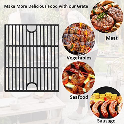 FORYEYC 17 inch Cooking Grates for Nexgrill 6-Burner Deluxe 720-0896B Gas Grill, Cast Iron Grill Grids for Home Depot 720-0898 720-0896E 720-0896X 720-0896 720-0896BK 720-0896C 720-0898A Replacement Part - Image 5