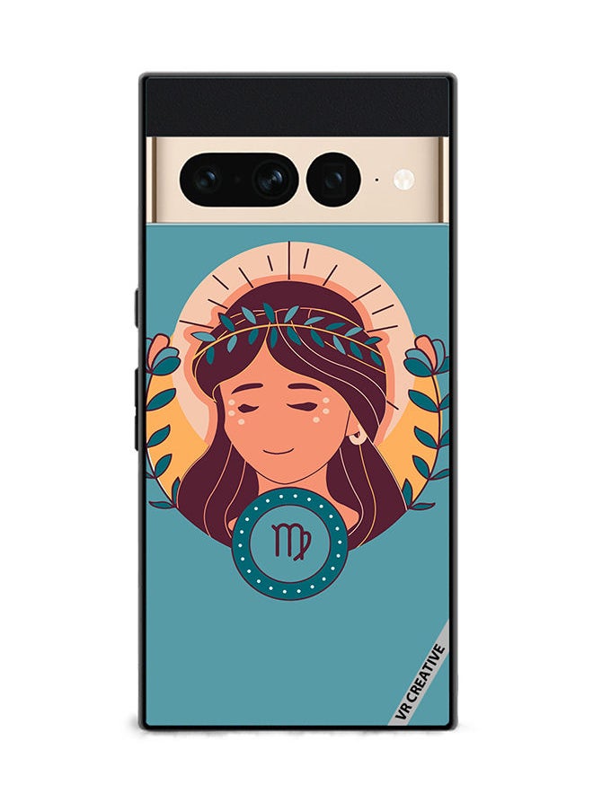 VR CREATIVE - Protective Case Cover For Google Pixel 7 Pro Virgin Zodiac Signs Design Multicolour - Image 1