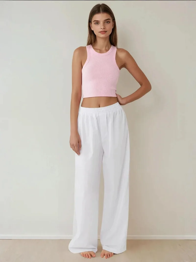 HICCUP High Waist Relaxed Fit Lounge Bottoms