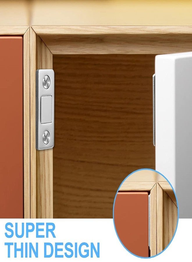 DARKNESS Magnetic Door Catch, 2 Pack Ultra Thin Cabinet Magnetic Catch with Strong Adhesive Sticker & Screws,Slim Drawer Magnets Furniture Safety Latches for Kitchen Cupboard Closet & Sliding Door - Image 3
