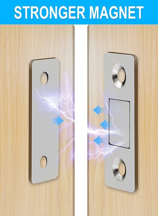 DARKNESS Magnetic Door Catch, 2 Pack Ultra Thin Cabinet Magnetic Catch with Strong Adhesive Sticker & Screws,Slim Drawer Magnets Furniture Safety Latches for Kitchen Cupboard Closet & Sliding Door - Image 4