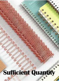 Y&D Wire Binding Spines,Twin Loop Spines,20 Pcs Double Rings Cinch, 1 Inch (2.54 cm) 23 Holes Binder Combs  - Image 4