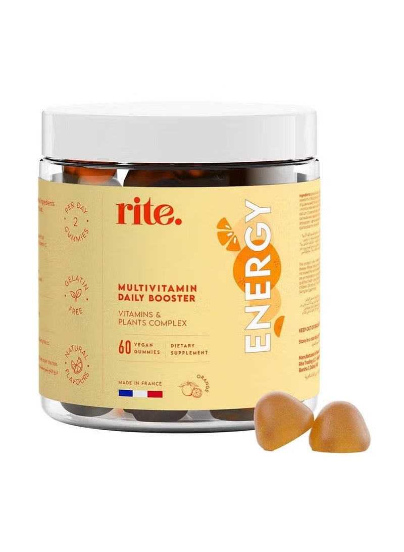 Rite Energy Multivitamin Daily Booster Gummies, Pack of 60's - Image 1