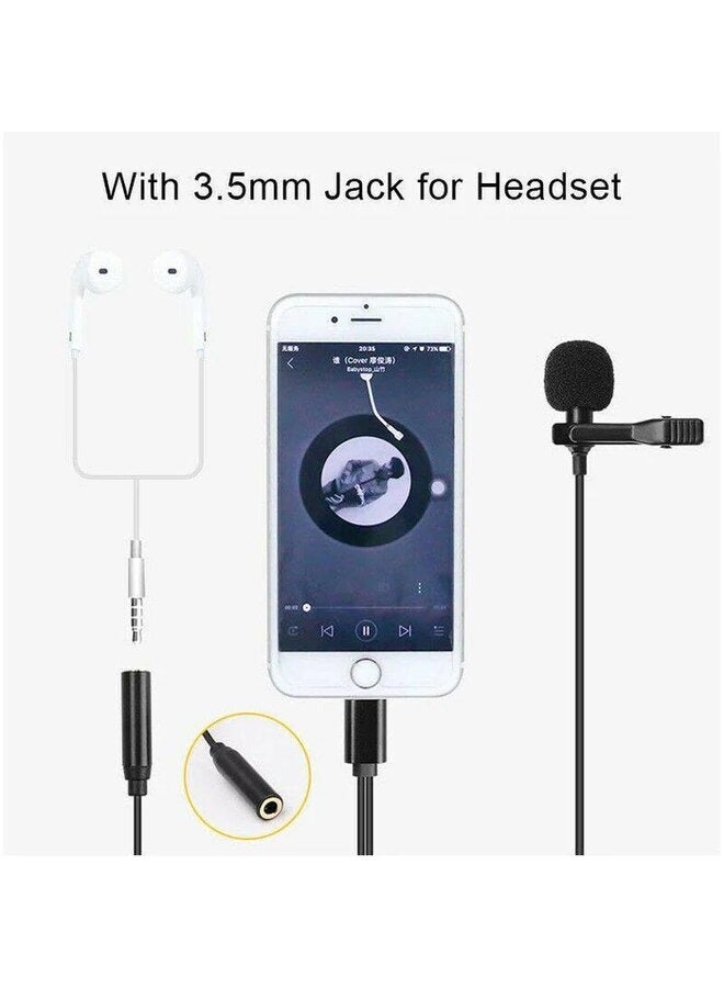 Lavalier Condenser Microphone, 20Hz-16KHz, 30dB Sensitivity, 150cm Cable, Type-C Plug, Foam Windscreen, 360° Rotatable Clip GL-140 - Image 5