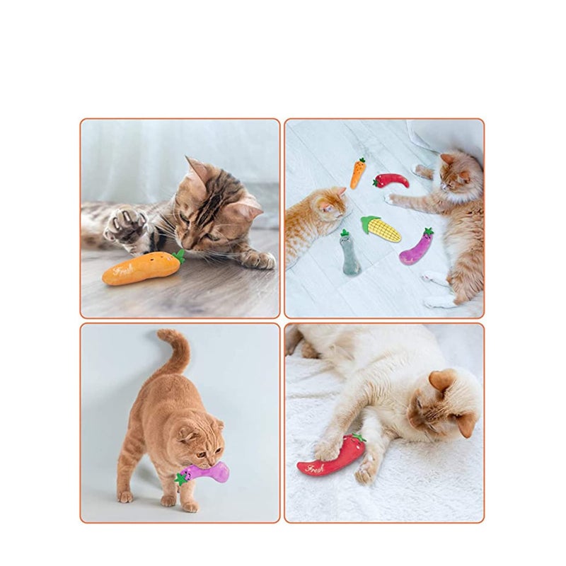 SOLARAE Cat Toys, Cat Chew Catnip Interactive Toy for Cat Lover Indoor Gift Cat Kitty Bite Toys Supplies Plush Gifts Fun Playing Toy - Image 4