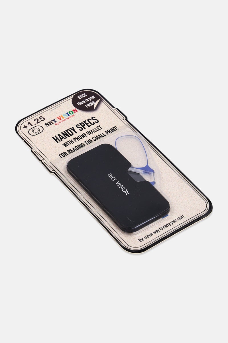 SKY VISION Men 4205004 Handy Rectangular Reading Glasses With Phone Wallet, Blue - Image 3