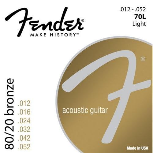 Fender 70L 80/20 Bronze Ball End 12-52, Acoustic Guitar Strings - Image 2