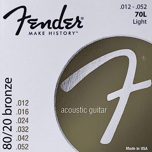 Fender 70L 80/20 Bronze Ball End 12-52, Acoustic Guitar Strings - Image 4