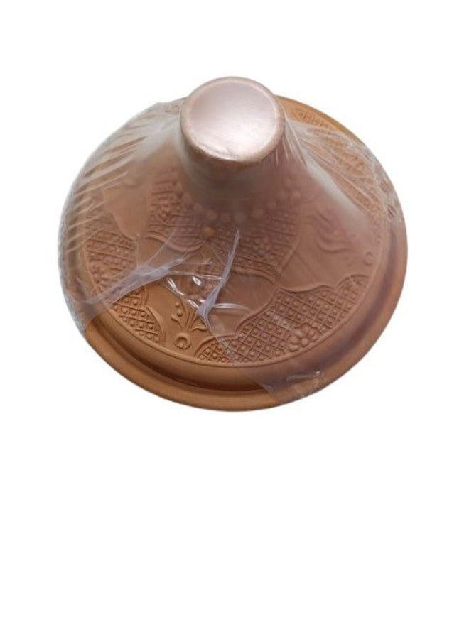 أفانوس طاجين فخار تقليدي طين طبيعي غير مطلي وخالي من الرصاص - Image 2