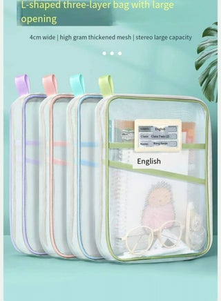 Archive bags for boys and girls, zipper bags for office supplies, 4-piece set - pzsku/Z237D5C858B34679F4A3DZ/45/_/1722564292/6740eb24-728e-42e0-af48-b297505634d5