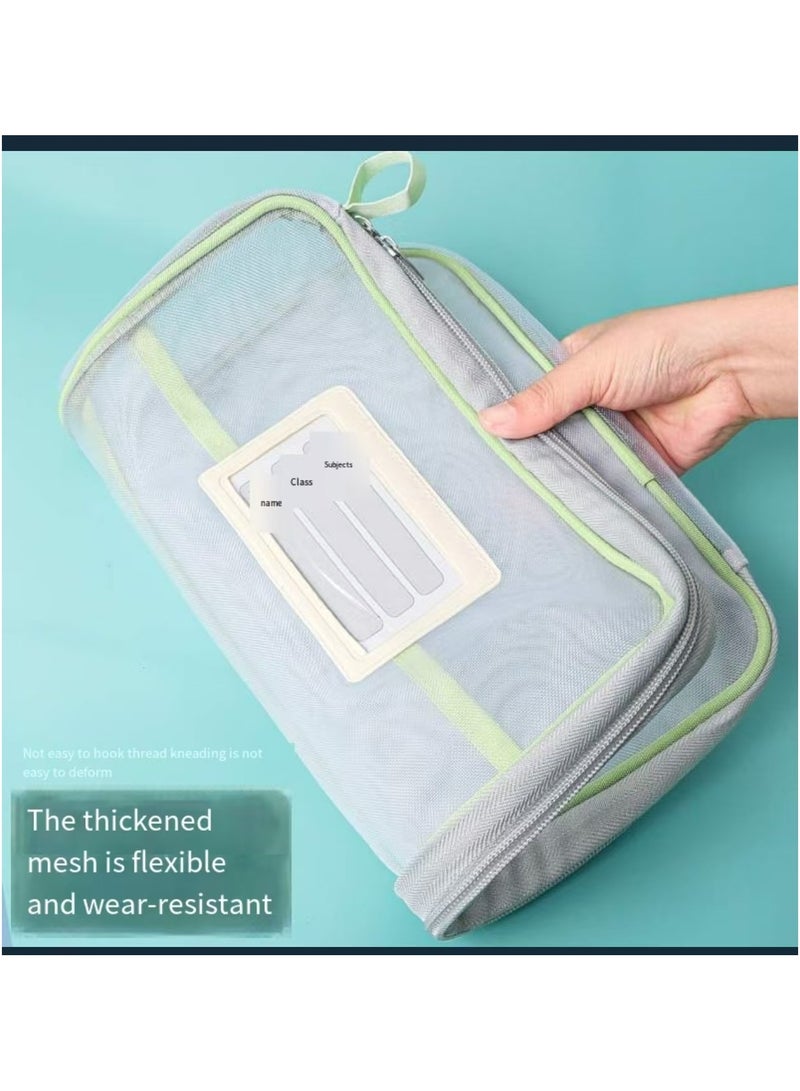 Archive bags for boys and girls, zipper bags for office supplies, 4-piece set
