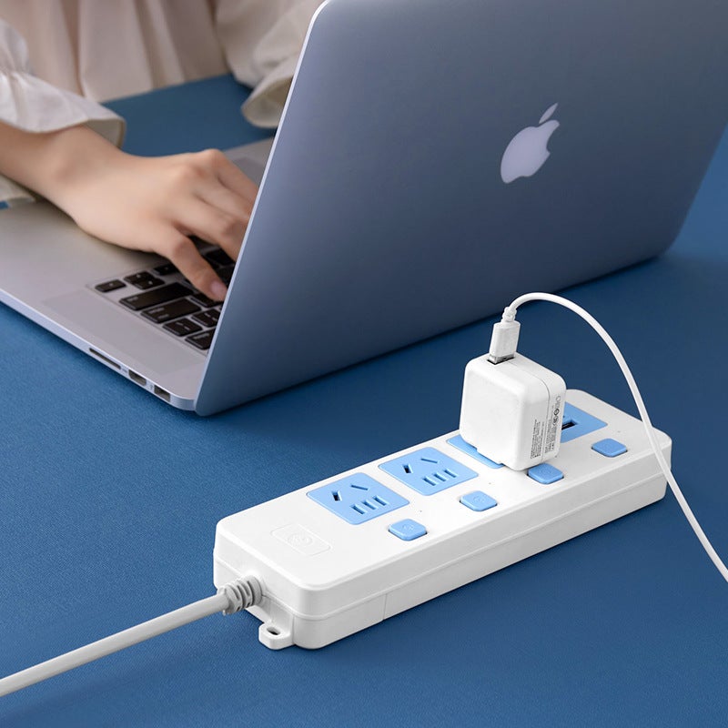 Power Strip High-Power Socket Independent Sub-Control Strip Long-Line Socket Household Power Strip Wiring Board Spot - Image 3