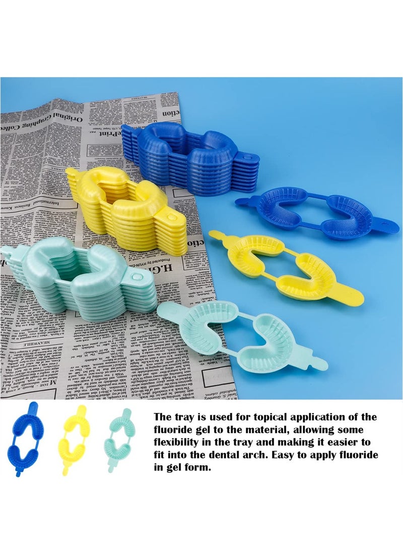 Generic - 30 Pcs Disposable Dental Fluoride Trays Foam Mouth Guards in Multiple Sizes for Effective Oral Care - Image 1