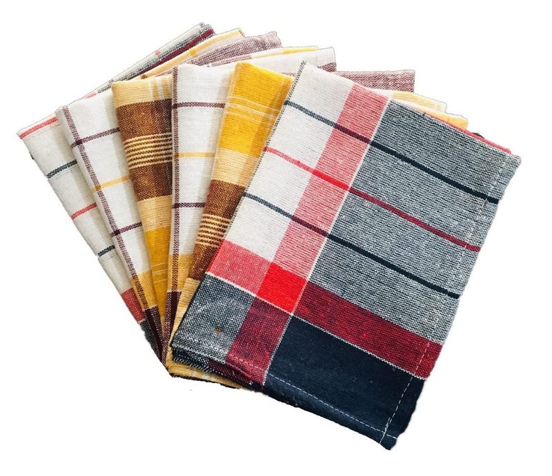 Amzgear Cotton Cleaning Cloth - Pack of 6, 16x24 Inch: Ideal for Kitchen Cleaning, Dish Wiping, and Household Dusting - Multicolor Convenience - Image 3