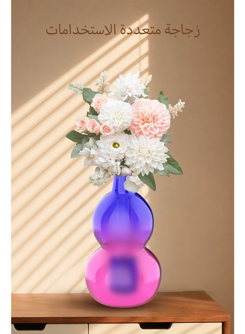Handmade Home Decorative Multi Layers Mini Glass Vase For Plants and Flowers
