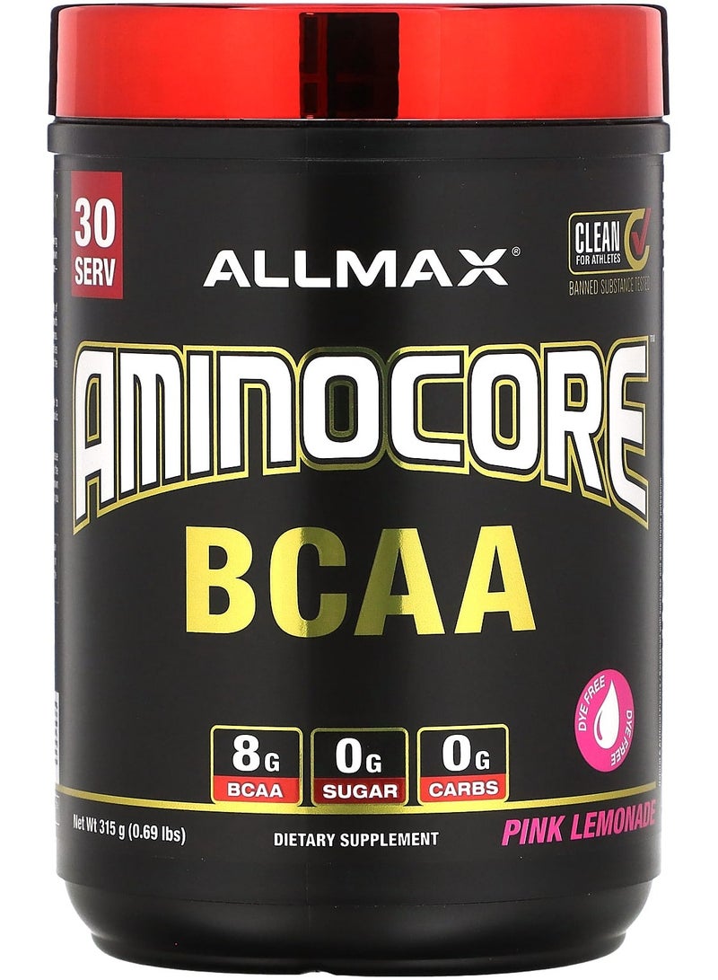 Allmax AMINOCORE BCAA, Pink Lemonade, 0.69 lbs (315 g)