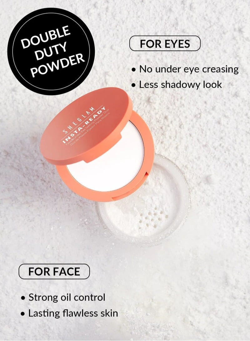SHEGLAM Insta-Ready Face & Under Eye Setting Powder Duo Translucent - Image 3