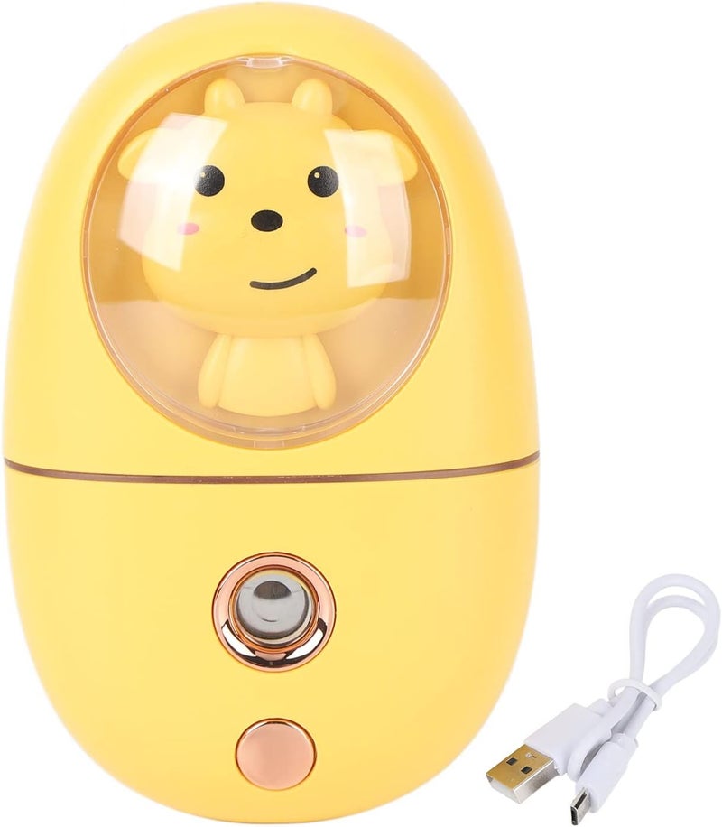 [Designed for KSA market] Semme Bear Face Face for Kid USB Rechargeable Facial Mist Sprayer 35ml Humidifier for and Eyes Vibration Moisturizer Portable Travel Humidifier White (Yellow) 5-star rated item Individual & group usable Lightweight & portable KSA stocked goods Universal design Multi-use detailed build Precision processed material Transit damage minimized design Famous in Saudi local markets Easy handling optimized design No overseas transit wait Remote village delivery cover All condition resistant crafted quality Home & office use Save time & effort Cost-effective pick Elegant multi-option build All environment compatible Durable versatile substance No shipping delay Simple multifunctional build Classic trendy design picks Market aligned local stock Match Saudi living habits - Image 5