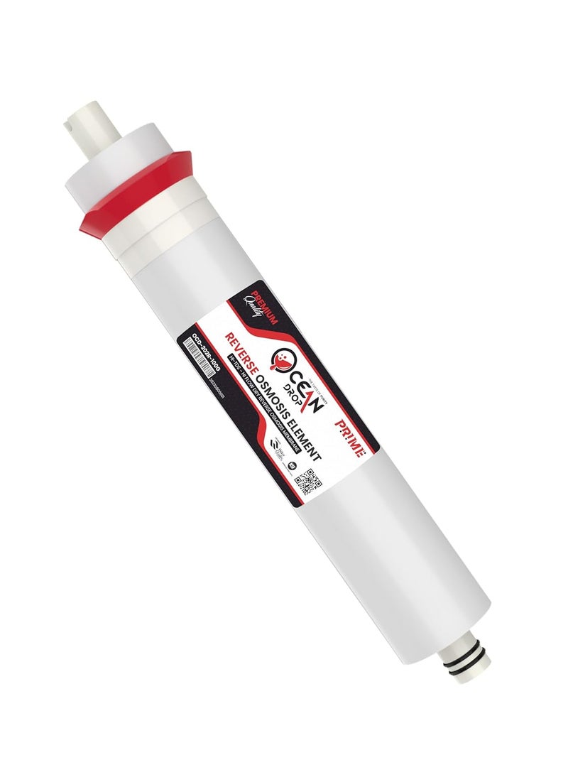 Ocean Drop Reverse Osmosis Membrane 100 GPD Work up to 25003000 TDS RO Membrane Water Filter Replacement Fits All Domestic Under Sink RO Drinking Water Purifier and Filter System - Image 1