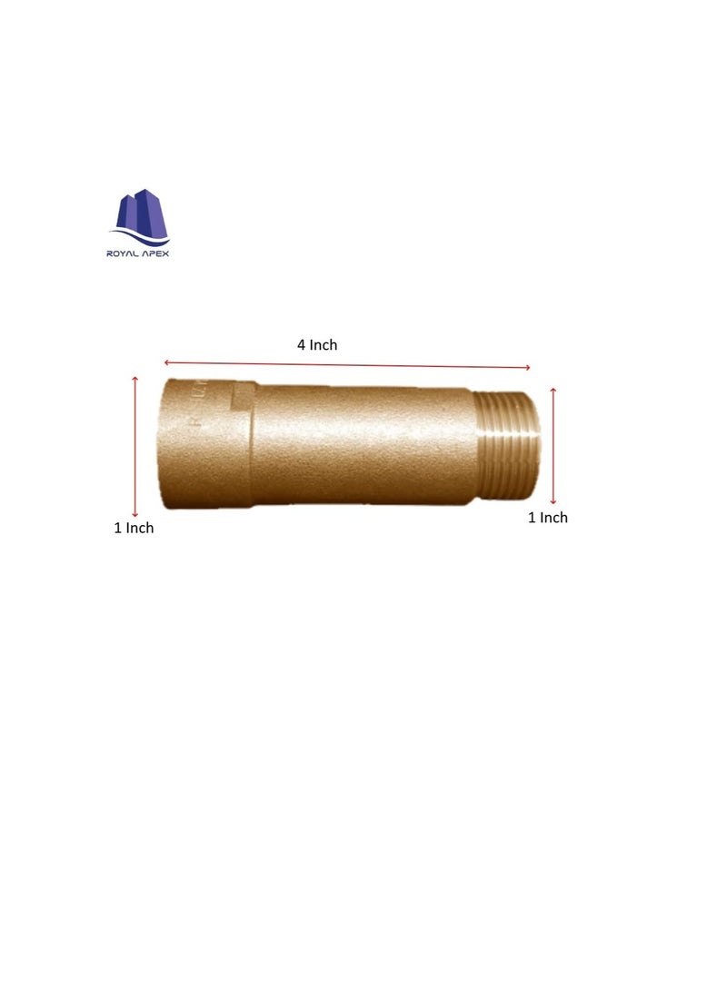 Full Brass Pump Connector 1 Inch male x 1 Inch female for Motor Pump Pipe Fittings  - Image 3