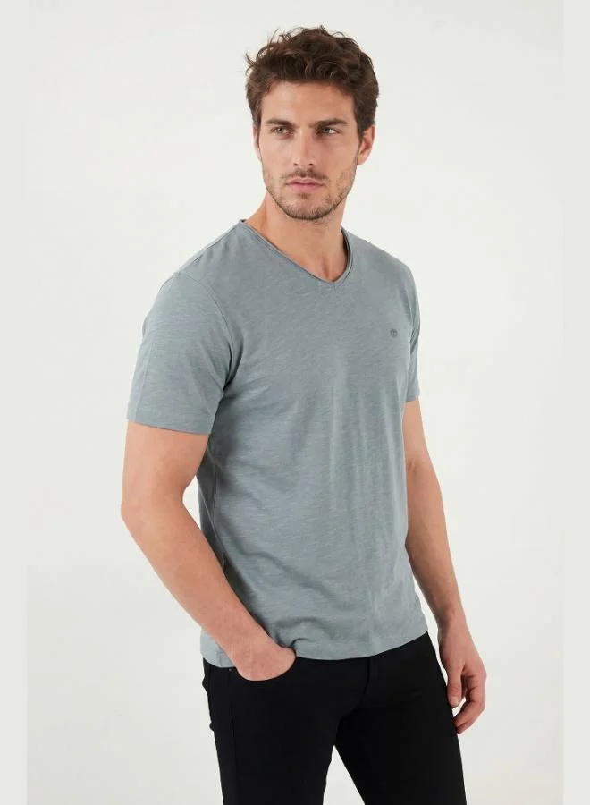 Buratti Cotton Slim Fit V-Neck T-Shirt Men's T-Shirt 5902719