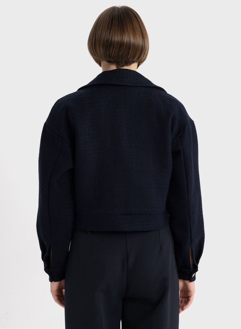 DeFacto Bomber Shirt Collar Blazer - Image 2