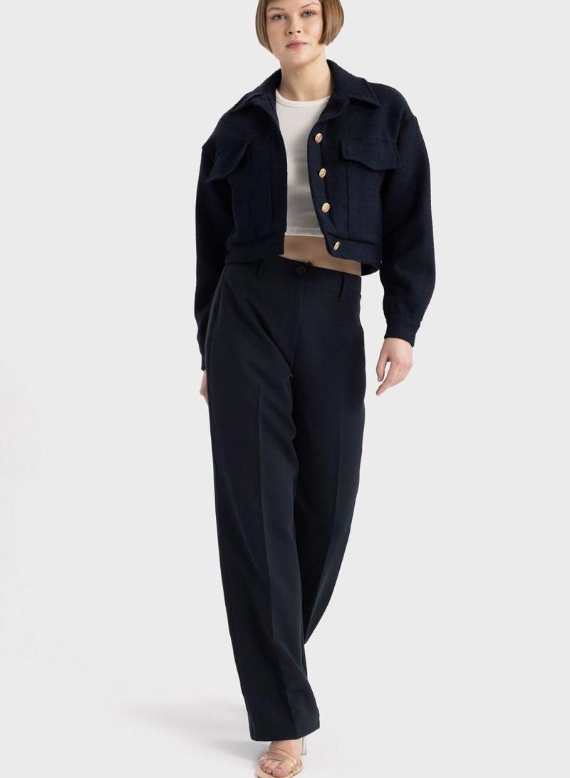 DeFacto Bomber Shirt Collar Blazer - Image 5