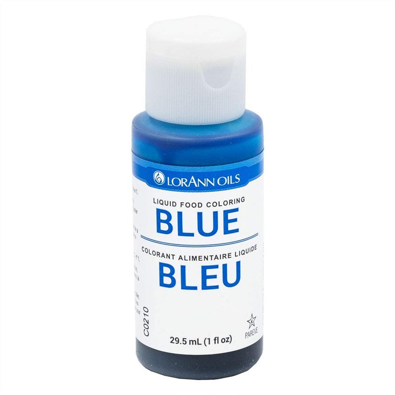 LorAnn Oils LorAnn Blue Liquid Food Color, 1 ounce squeeze bottle - Blistered - Image 1