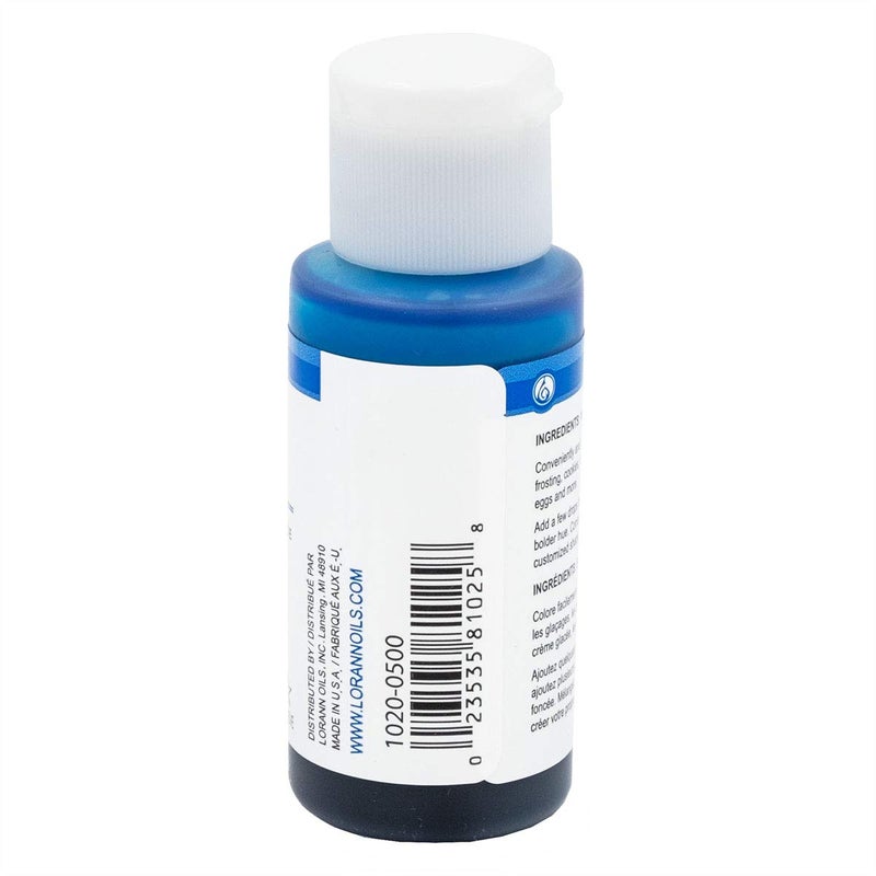LorAnn Oils LorAnn Blue Liquid Food Color, 1 ounce squeeze bottle - Blistered - Image 3